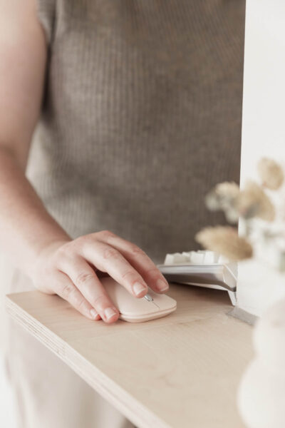 Studio Cotton's Aime using a mouse.