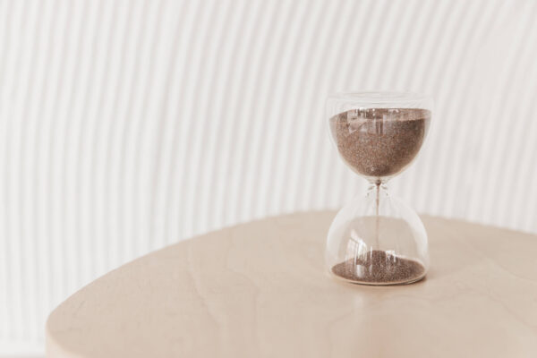 Studio Cotton sand timer.